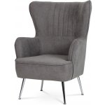 Autronic AK-317 GREY2 látka šedé kovové chromované nohy – Zboží Dáma