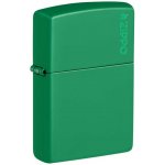 Zippo Benzínový Grass Green Matte Logo – Hledejceny.cz