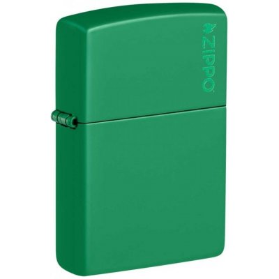 Zippo Benzínový Grass Green Matte Logo – Hledejceny.cz