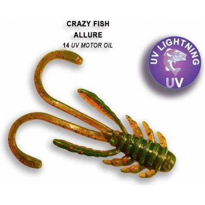 Crazy Fish Allure 4 cm 14 UV Motor oil 8 ks