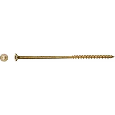 Uni vrut se zápustnou hlavou TX30 částečný závit žlutě pozink. 6x160 mm, 50 ks – Hledejceny.cz