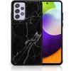 Pouzdro a kryt na mobilní telefon Samsung PROTEMIO 39506 MY ART Silikonový kryt Samsung Galaxy A52/A52s/A52 5G BLACK MARBLE 142