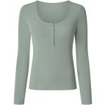 Esmara dámské vroubkované triko s dlouhými rukávy zelená – Hledejceny.cz