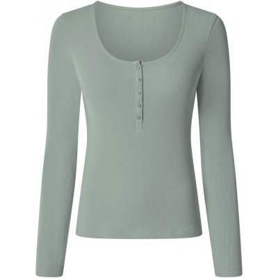 Esmara dámské vroubkované triko s dlouhými rukávy zelená – Hledejceny.cz