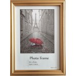 Bondecor Fotorám dřevěný zlatý - frézovaný Velikost: 21x30 – Zboží Živě