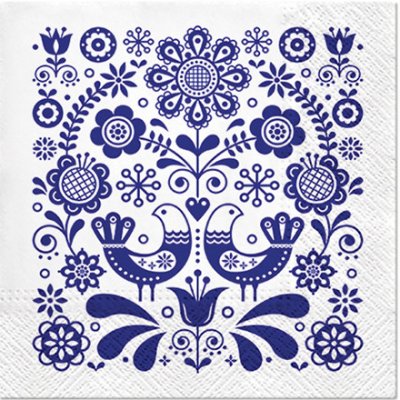 PAW ubrousky L Folk Stamp 33x33cm – Zboží Dáma