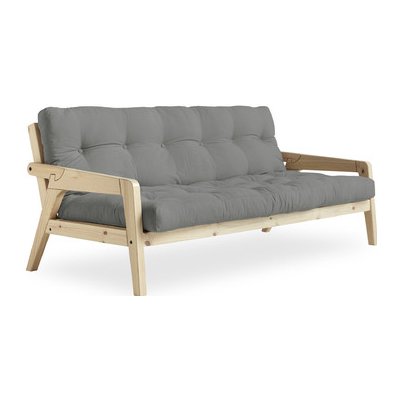 Sofa GRAB by Karup 100*200 cm natural + futon grey 746 – Sleviste.cz