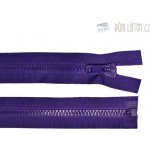 Zip kostěný dělitelný tmavě fialový, délka 40 cm – Sleviste.cz
