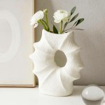 Home Styling Collection Porcelánová váza ve tvaru mušle MURI, 21 x 7 x 23,5 cm, bílá bílý – Hledejceny.cz