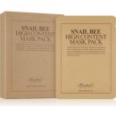 Benton Snail Bee plátýnková maska pro kompletní péči s hlemýždím extraktem 10 × 20 g