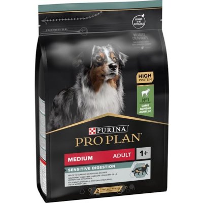 Purina Pro Plan Dog Adult Medium Sensitive Digestion jehně 3 kg