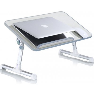 DeTech Stolek pod notebook s ventilátorem A8, béžová – Sleviste.cz