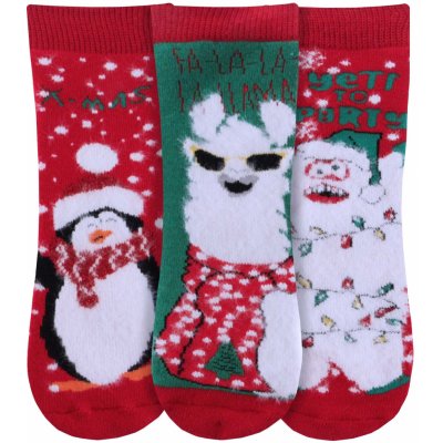 Darré Dětské ponožky vysoké Vánoční zvířátka C
