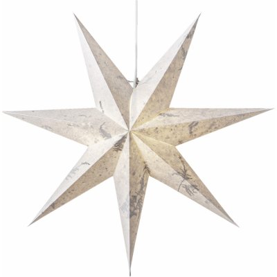 STAR TRADING Závěsná hvězda Care Green Leaf Recycled 60 cm bílá barva textil – Hledejceny.cz