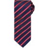 Kravata Premier Workwear Sportovní pruhovaná kravata PR784 Navy