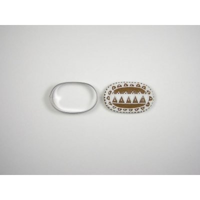 vykr.NR 0018 Ovál, 5cm, moka č.2 – Zboží Dáma