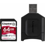 Kingston SDXC UHS-II 64 GB + čtečka MLPR2/64GB – Zboží Mobilmania