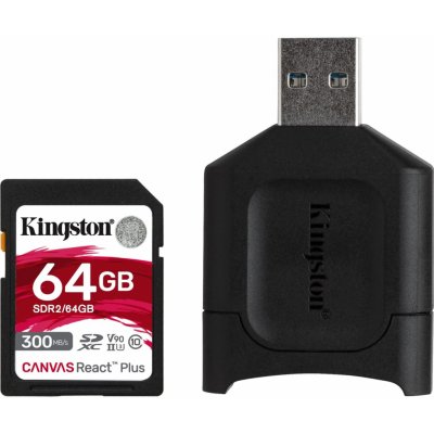 Kingston SDXC UHS-II 64 GB + čtečka MLPR2/64GB – Zbozi.Blesk.cz