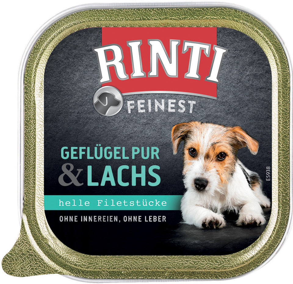 Rinti Feinest Adult Dog drůbeží a losos 11 x 150 g