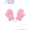 Kojenecká rukavice New Baby zimní rukavičky se šňůrkou světle růžové