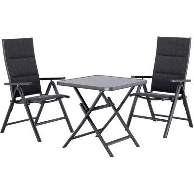 LIVARNO Sada hliníkového zahradního nábytku Houston/Toronto, 3dílná, šedá – Hledejceny.cz