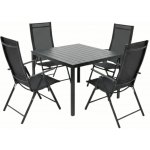 Vikio Zahradní set 90x90 pro 4 osoby V133 černá – Hledejceny.cz