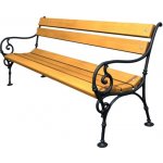 HTI Litinová lavička s měkkým dřevem Wien teak MC-7136-T – Zboží Dáma