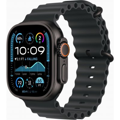 Apple Watch Ultra 2 49mm černý titan s černým oceánským řemínkem MX4P3CS/A – Zbozi.Blesk.cz