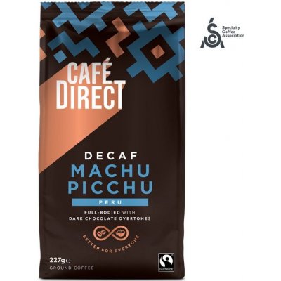 Cafédirect Káva Machu Picchu SCA 82 mletá bez kofeinu 227 g – Zboží Mobilmania