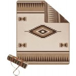 Naturehike Vlněná deka s geometrickým vzorem 1950 g světle hnědá – Zboží Dáma