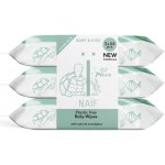 NAIF Vlhčené ubrousky pro děti a miminka 3 x 54 ks – Zboží Dáma