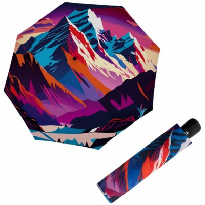 Doppler Modern Art Magic Mountain dámský plně automatický deštník vícebarevný – Zboží Mobilmania