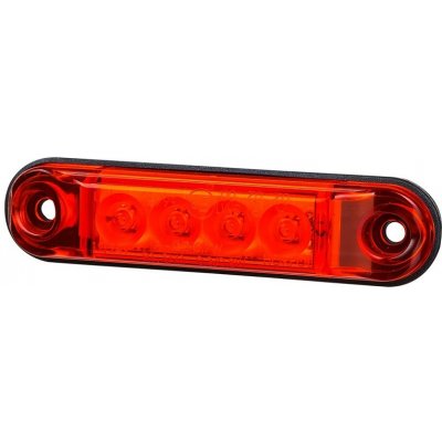 Svítilna poziční 12v/24v 4xled slim 0,3w/0,7w červená, kabel 0,5m 0152418_A – Hledejceny.cz