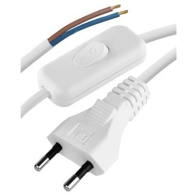 Emos Flexo PVC 2×0,75mm2 s vypínačem 3m bílá 2402730132 – Sleviste.cz