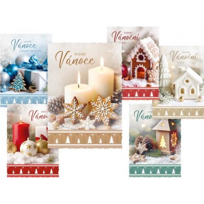 UNIPAP pohlednice vánoční 179 D výsek+UV 1240884 576513 – Zboží Dáma