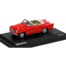 Model Abrex škoda Felicia Roadster 1963 Červená Rubínová 1:72