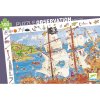 Puzzle Djeco Pirátská bitva 100 dílků