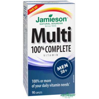Jamieson Multi 100% Complete Men tablety s multivitamínovým komplexem pro muže 90 tablet – Hledejceny.cz