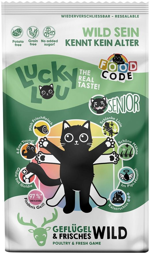 Lucky Lou Senior drůbeží a zvěřina 2 x 9 kg