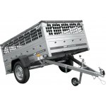 UNITRAILER GARDEN 201 KIPP s pletivovými bočnicemi a šedou plachtou – Zboží Mobilmania
