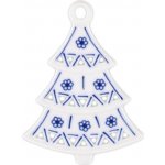 Cibulák Vánoční ozdoba stromeček prolamovaný 8,5 cm originální cibulákový porcelán Dubí cibulový vz 10597 – Zboží Mobilmania