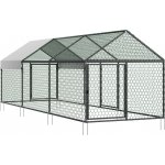 E-CrossStu Kovový kurník VEVO24 pro 6-8 kuřat 1 x 3 x 1 m – Zbozi.Blesk.cz