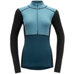 Devold Lauparen merino 190 Zip Neck Wmn Moon/Ink/Flood – Zboží Dáma