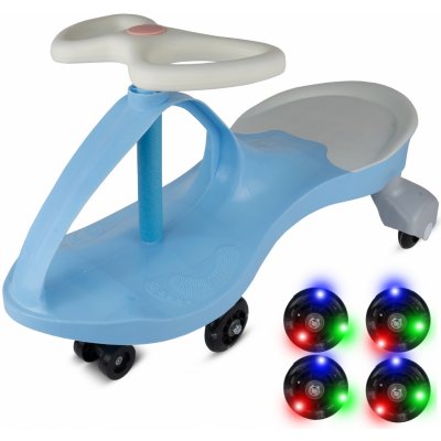 MalPlay Autíčko s osvětlenými LED koly houpací autíčko modré – Zboží Mobilmania