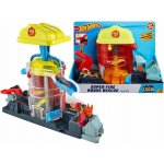 Hot Wheels City Deluxe set City Super Fire House – Zboží Mobilmania