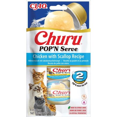 Inaba Churu POP'N SERVE kuře a hřebenatka 2 x 35 g – Zboží Mobilmania