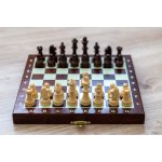 Magnetické drevené šachy mini – Zboží Dáma