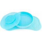 Twistshake Click mat Mini + Plate podložka s talířem Pastel Blue 2 ks – Hledejceny.cz