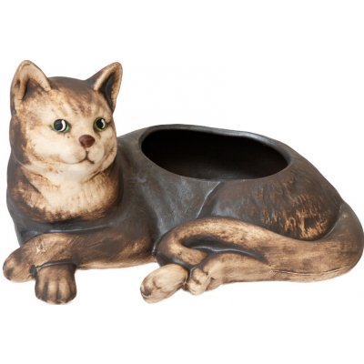 HH Osazovací keramická dekorace kočka