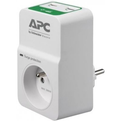 APC Essential SurgeArrest 1 česká zásuvka, 2portová USB nabíječka PM1WU2-FR